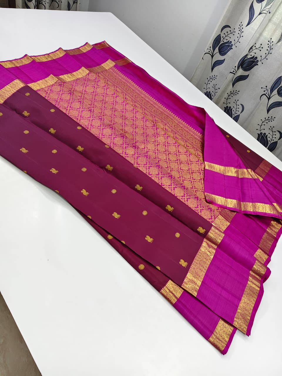 Maroon Kanchipuram Silk Sarees
