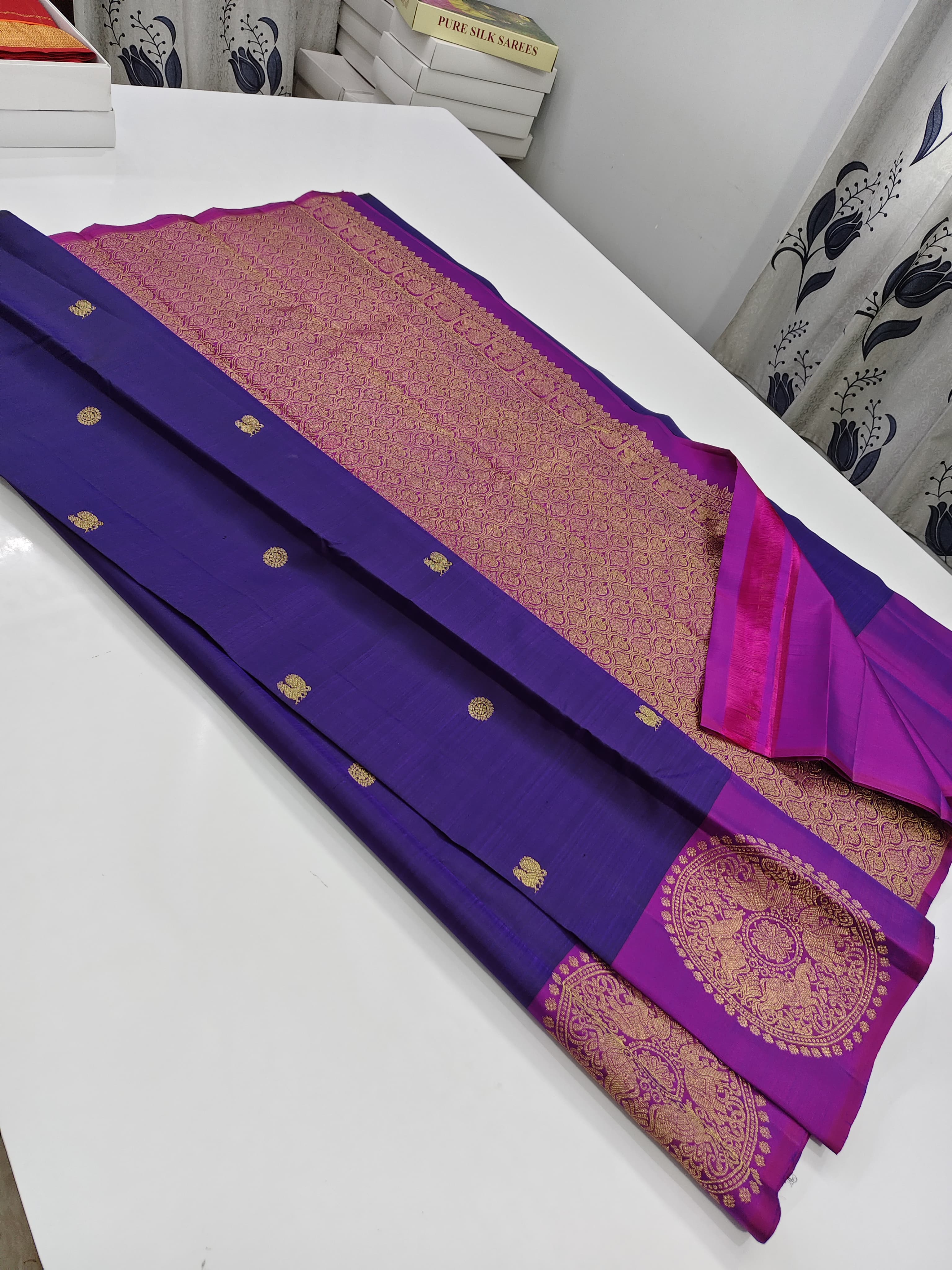 Blue  Kanchipuram Silk Sarees
