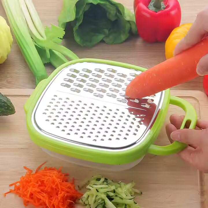 Vegetable Grater with Pot and Lid , Food Grater