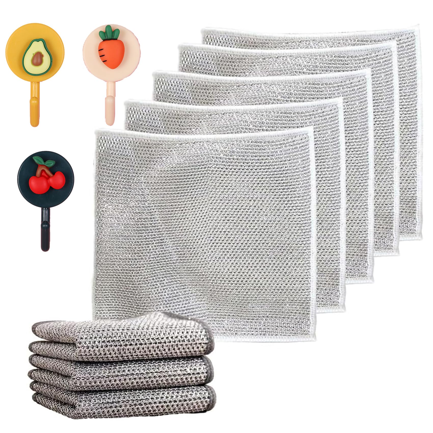 Stainless Steel Wire Cleaning Dish Cloth - 2