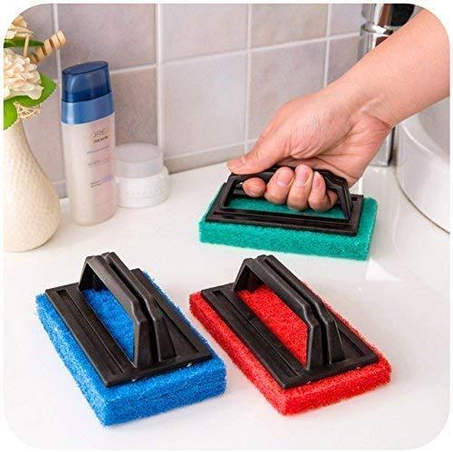 Brush With handle cleaning pad multipurpose floor tile bathrooms scrub brush