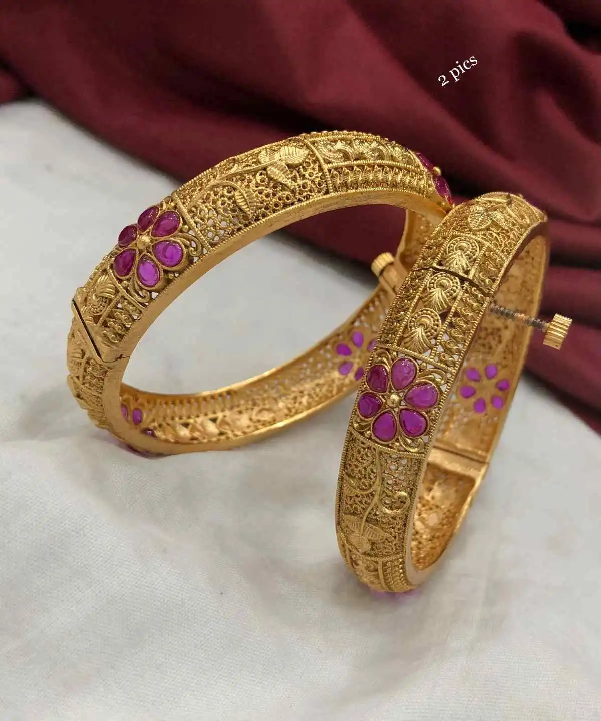 Antique Floral Bangles