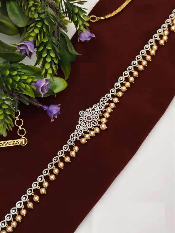 Premium Gold CZ Adult Hipchain