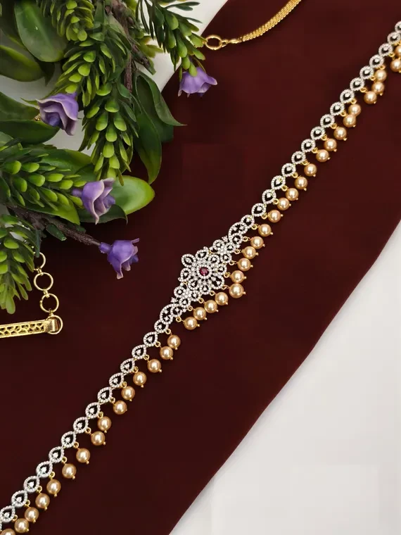 Premium Gold CZ Adult Hipchain
