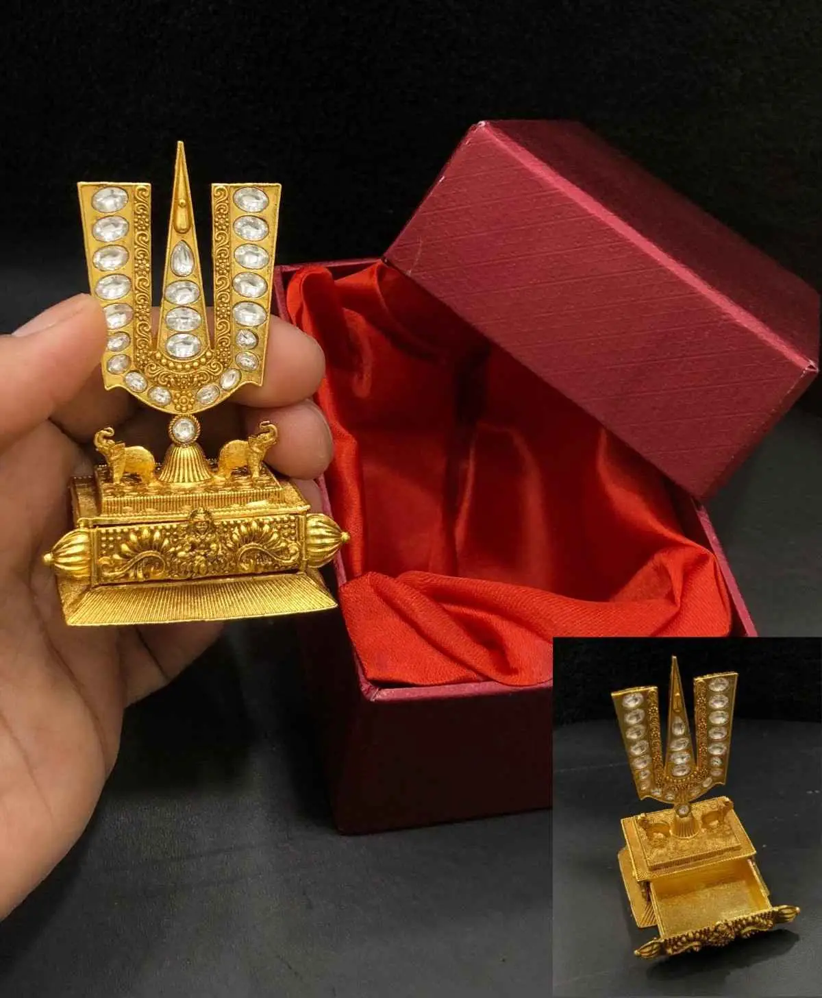 Lord Venkateshwara (Naamam) Kumkum Box
