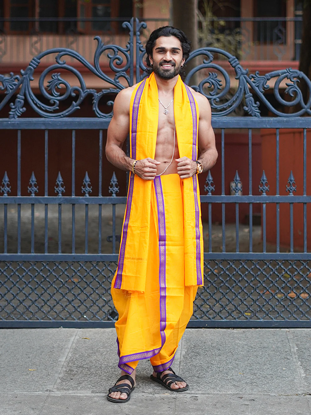 Men Panchakacham with Angavasthram Mango