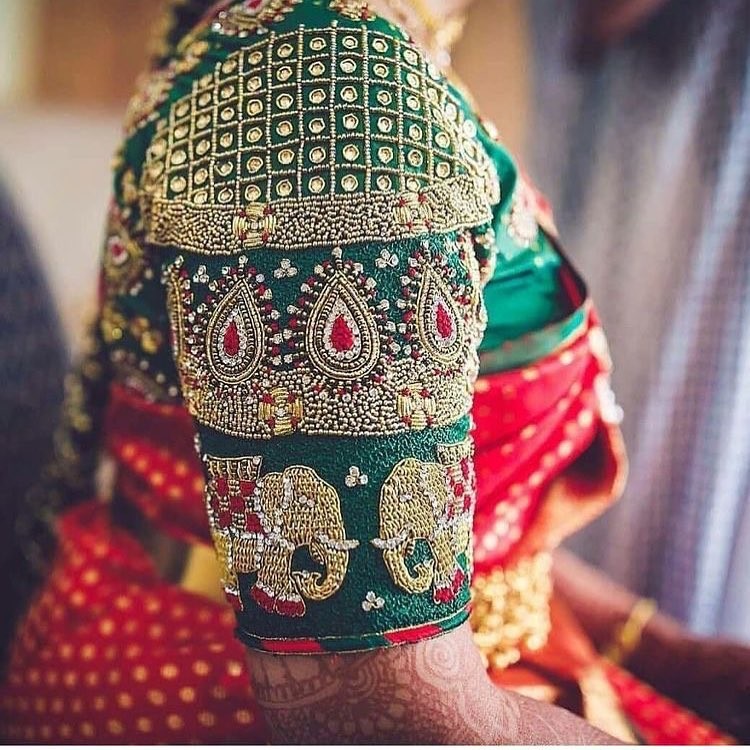 Bridal Aari Embroidery Blouse
