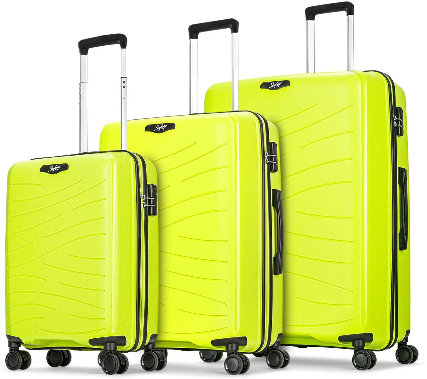 SKYBAGS Hard Body Set of 3 Luggage 8 Wheels - Vertex of 3