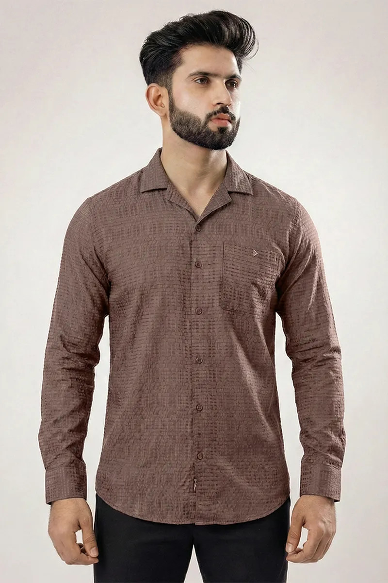 Poly Nylon Solid Casual Shirts for Men