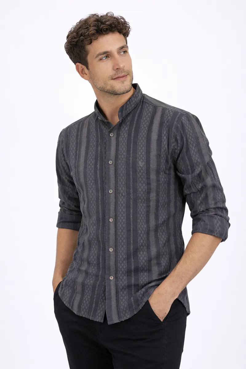 Men's Cotton Striped Casual Shirt