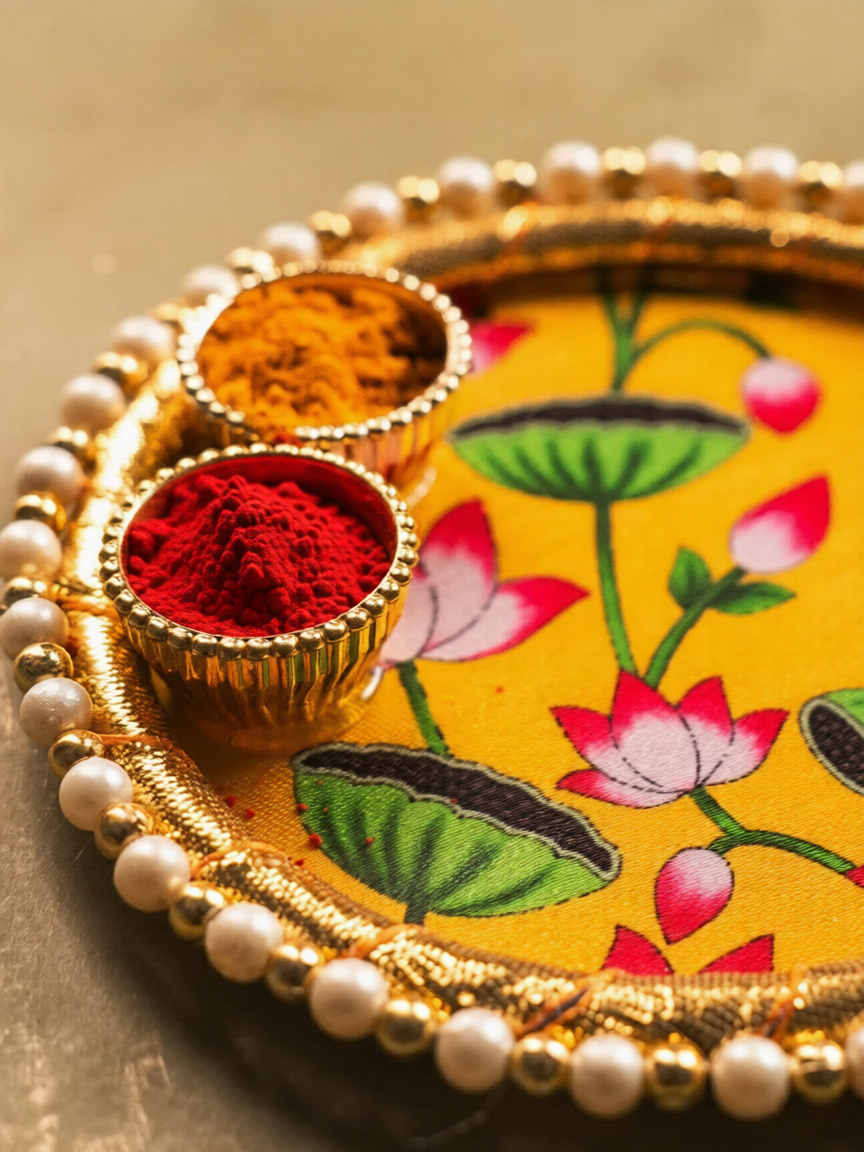 Designer Haldi Kumkum Set