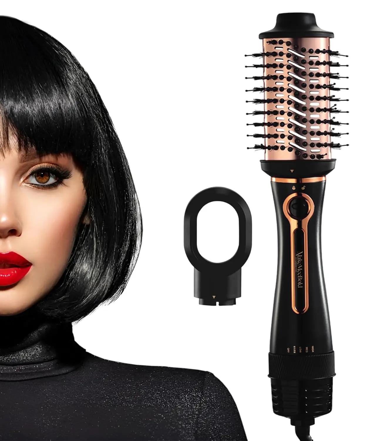 Hair Dryer & Volumizer Brush | Straightens, Smooths & Adds Shine | Ceramic Barrel