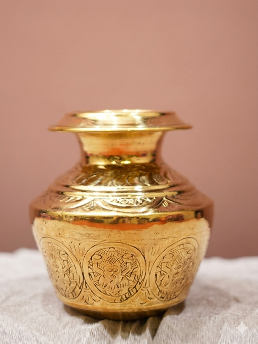 Traditional Brass Niraikudam