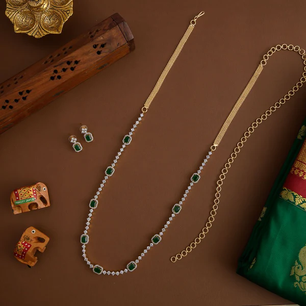Green Stone Hip Chain