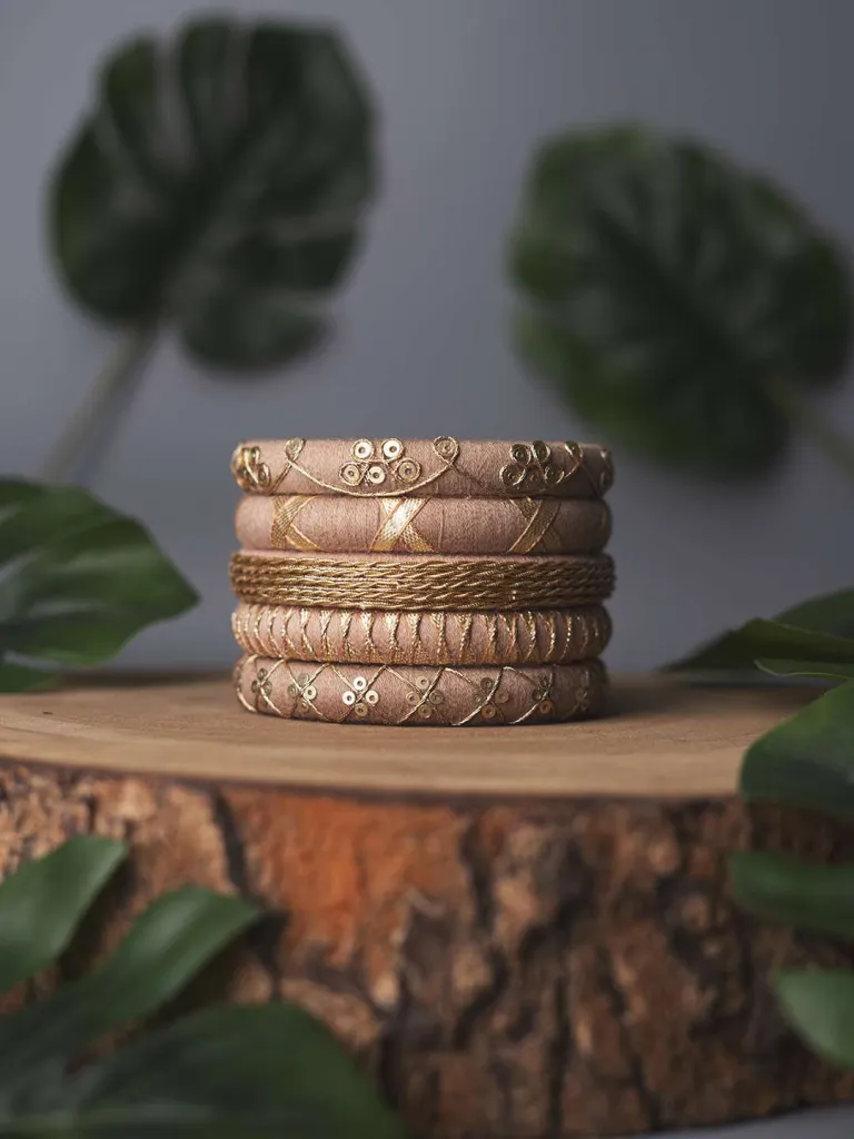 Idita Luxury Handmade Silk Thread Bangles