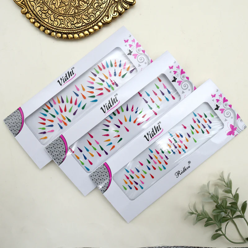 Multicolour Tilakam Sticker Bindis
