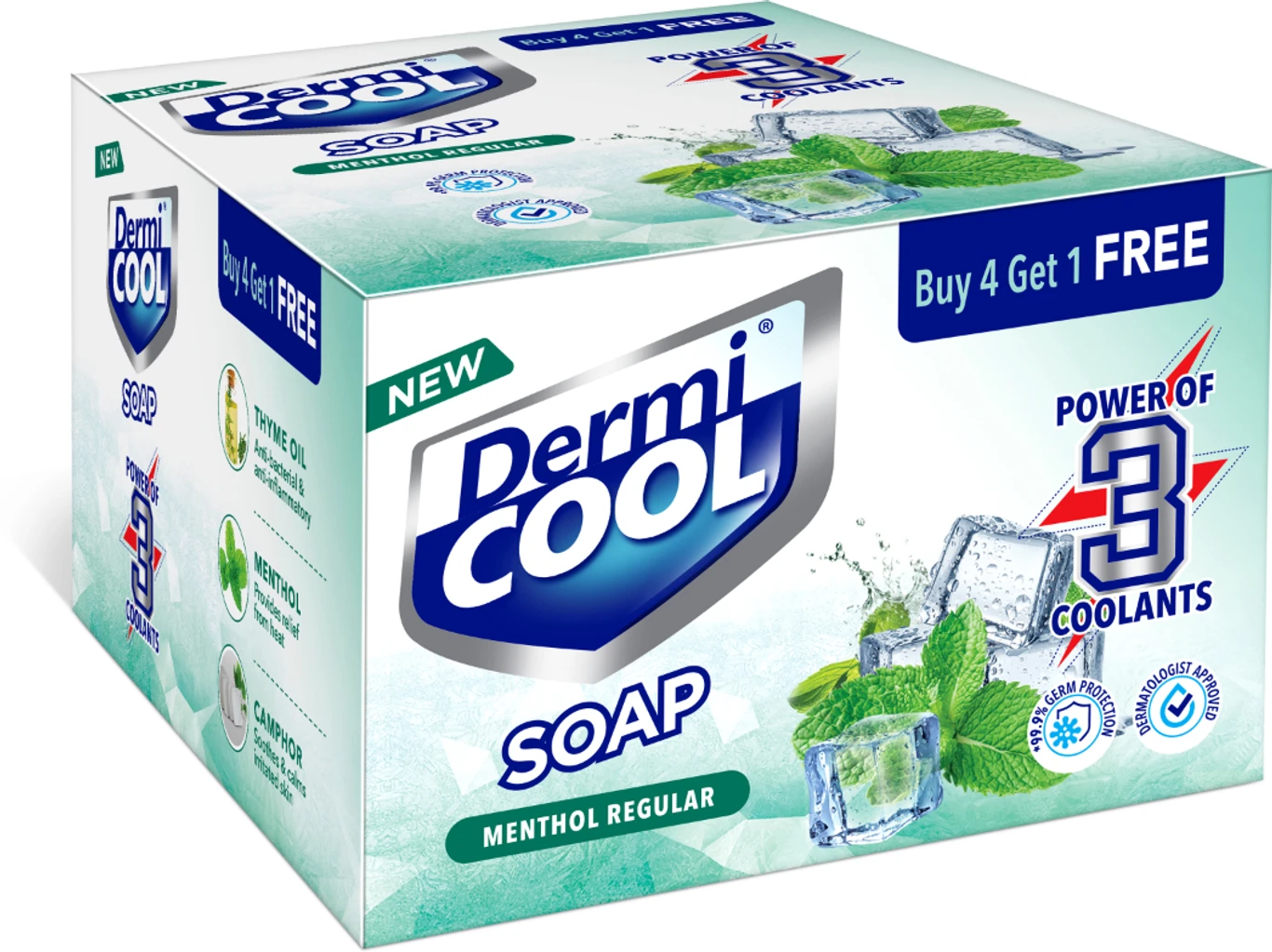 Dermicool Soap With The Power Of 3 Coolants