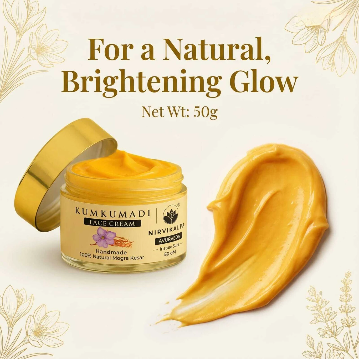 Nirvikalpa Ayurveda Kumkumadi Face Moisturizer