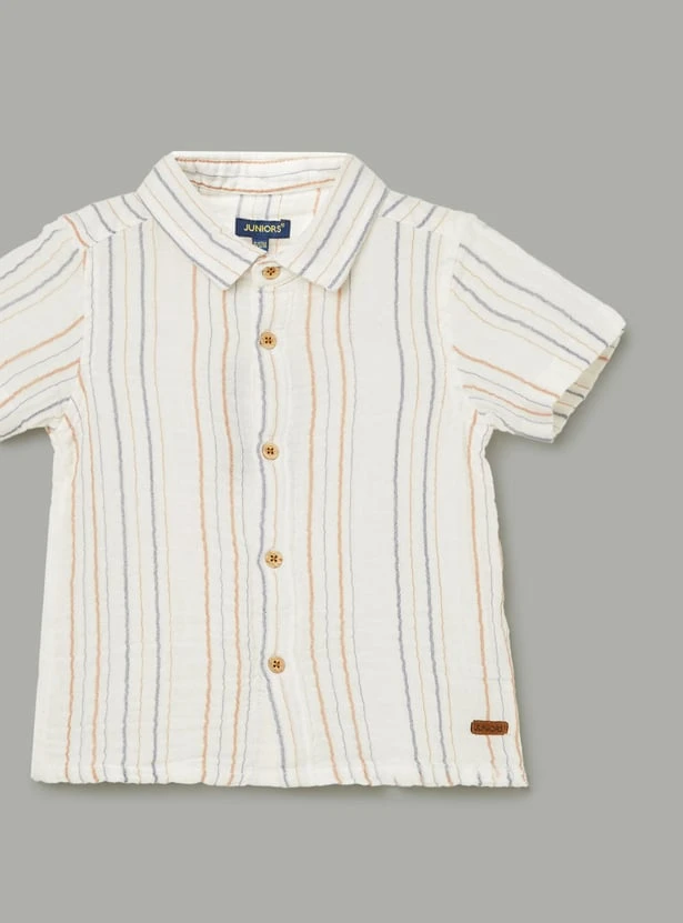 JUNIORS Boys Striped Shirt