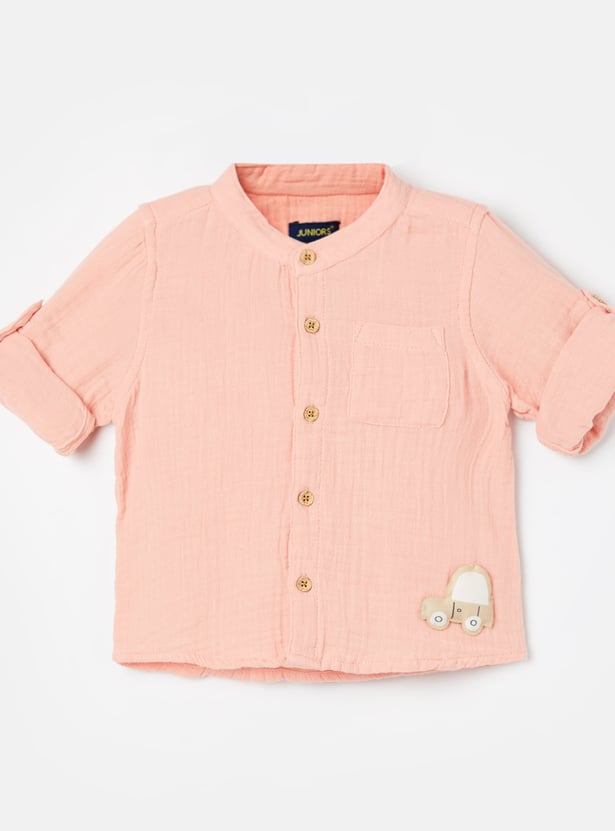 JUNIORS Boys Appliqued Shirt