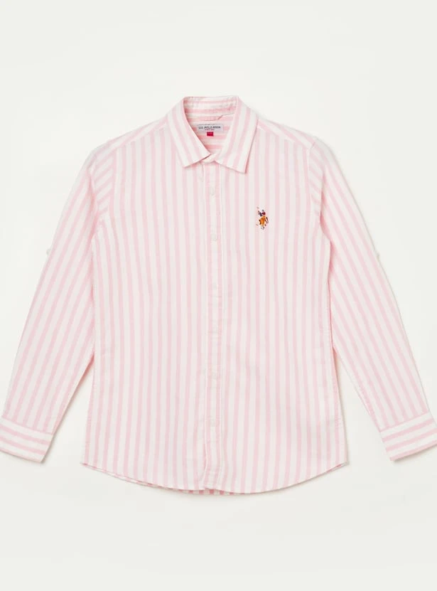 US POLO ASSN KIDS Boys Striped Shirt