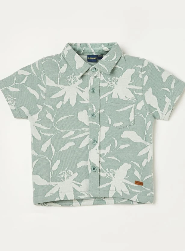 JUNIORS Boys Woven Patterned Shirt