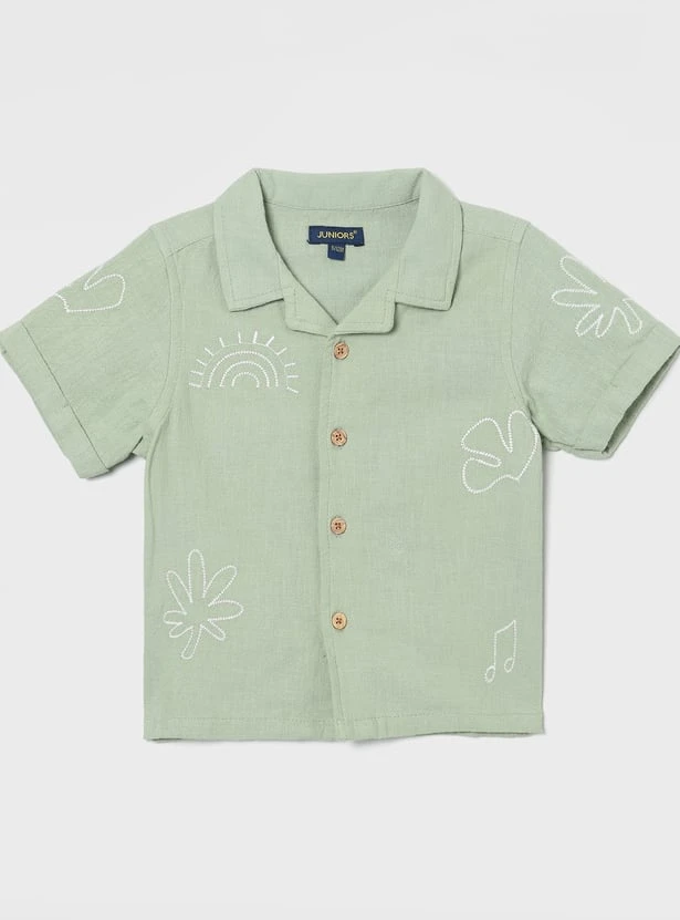 JUNIORS Boys Embroidered Shirt