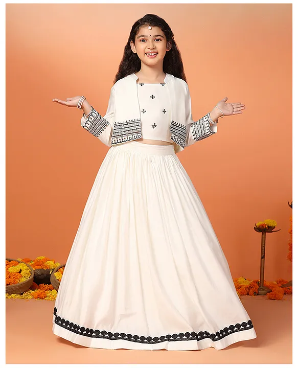 Girls Cream Princess Gown