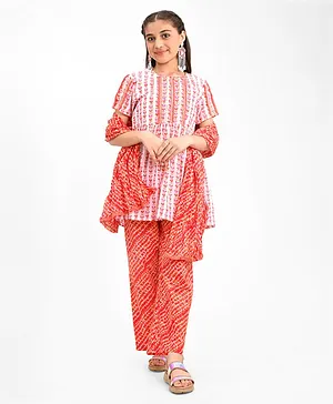 Girls Peach Casual Set