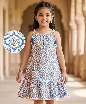Girls Silver Party Dress
