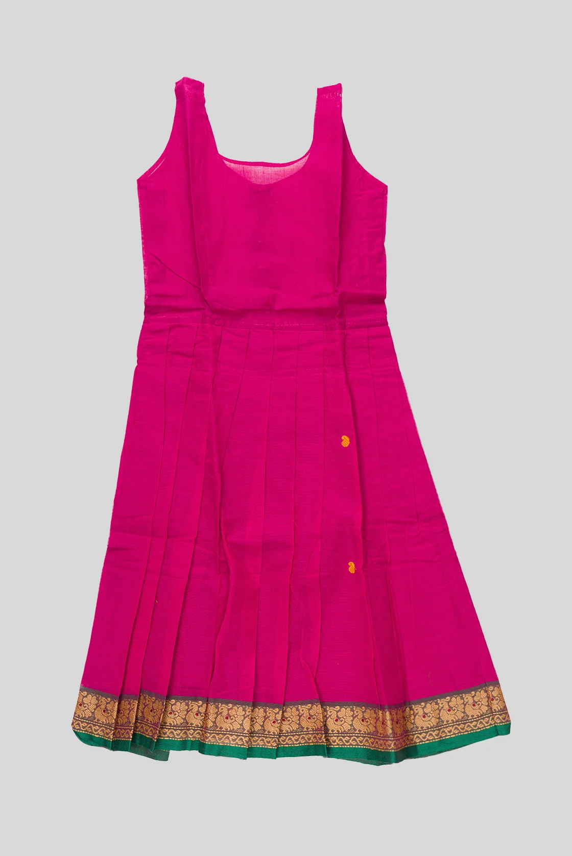 Dark Pink Readymade Cotton Pavadai Set