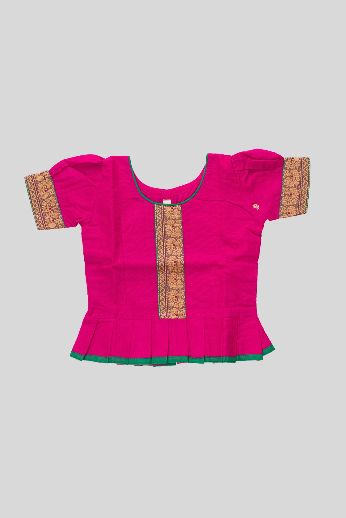 Dark Pink Readymade Cotton Pavadai Set