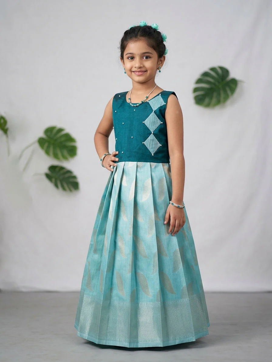 Blue Designer Minipattu