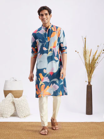 Ethnic Motif Printed Kurta Set