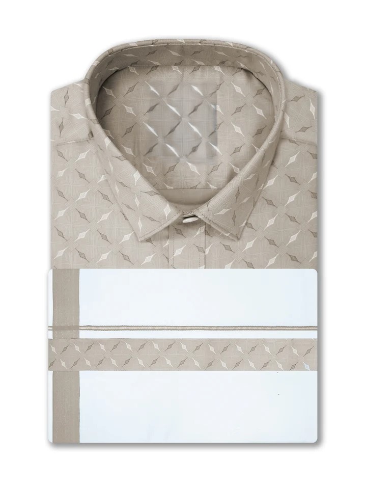 Handloom Cotton Dhoti Shirt Set
