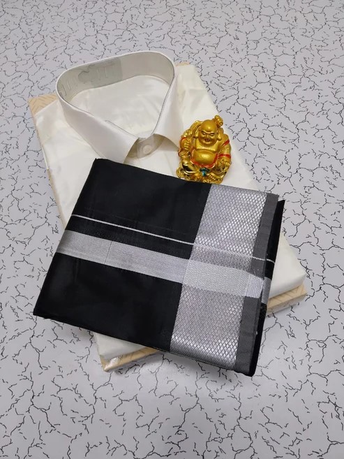 Simple Cotton Dhoti Shirt Set
