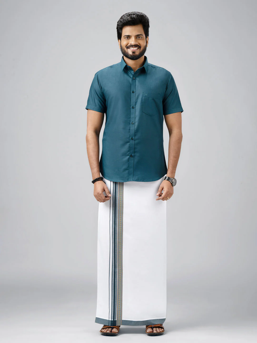 Traditional Occasion Dhoti Shirt Set
