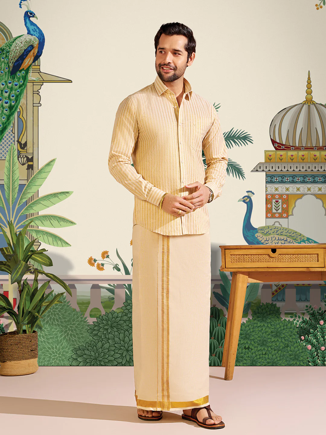 Classic Handloom Veshti Set