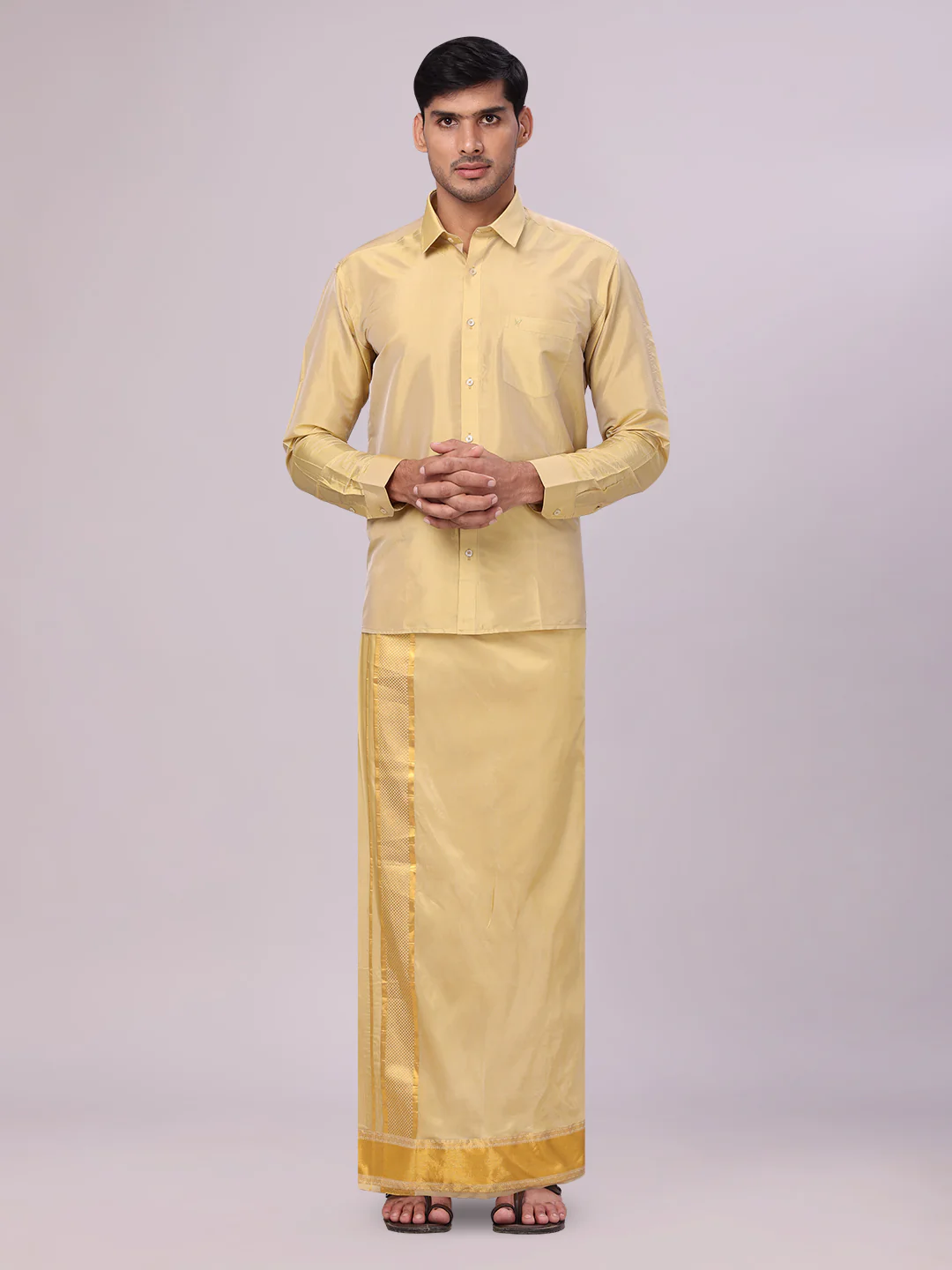 Premium Wedding Dhoti Shirt Set