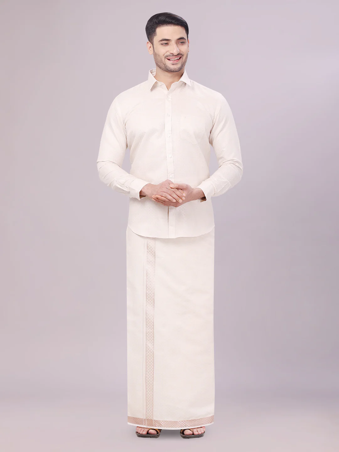 Traditional Temple Wear Veshti Set