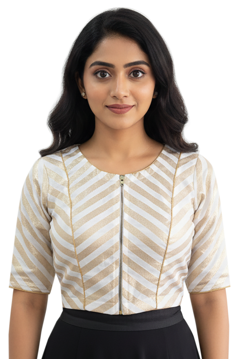 White Floral Lace Blouse – White