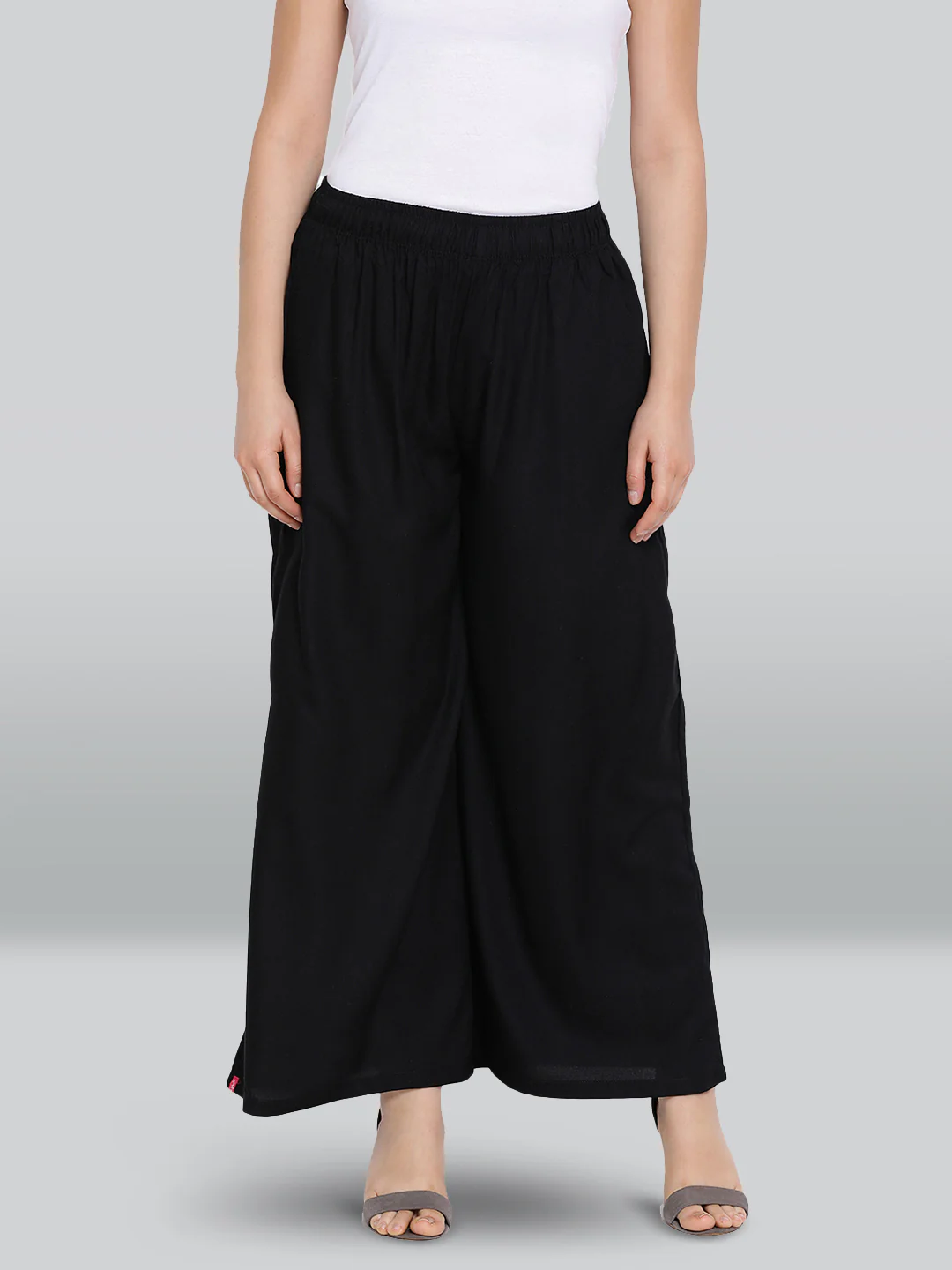 Black Rayon Palazzo