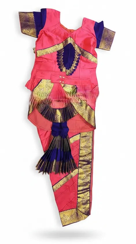 Lotus Pink with Purple | Readymade Pant costume | Bharatnatyam