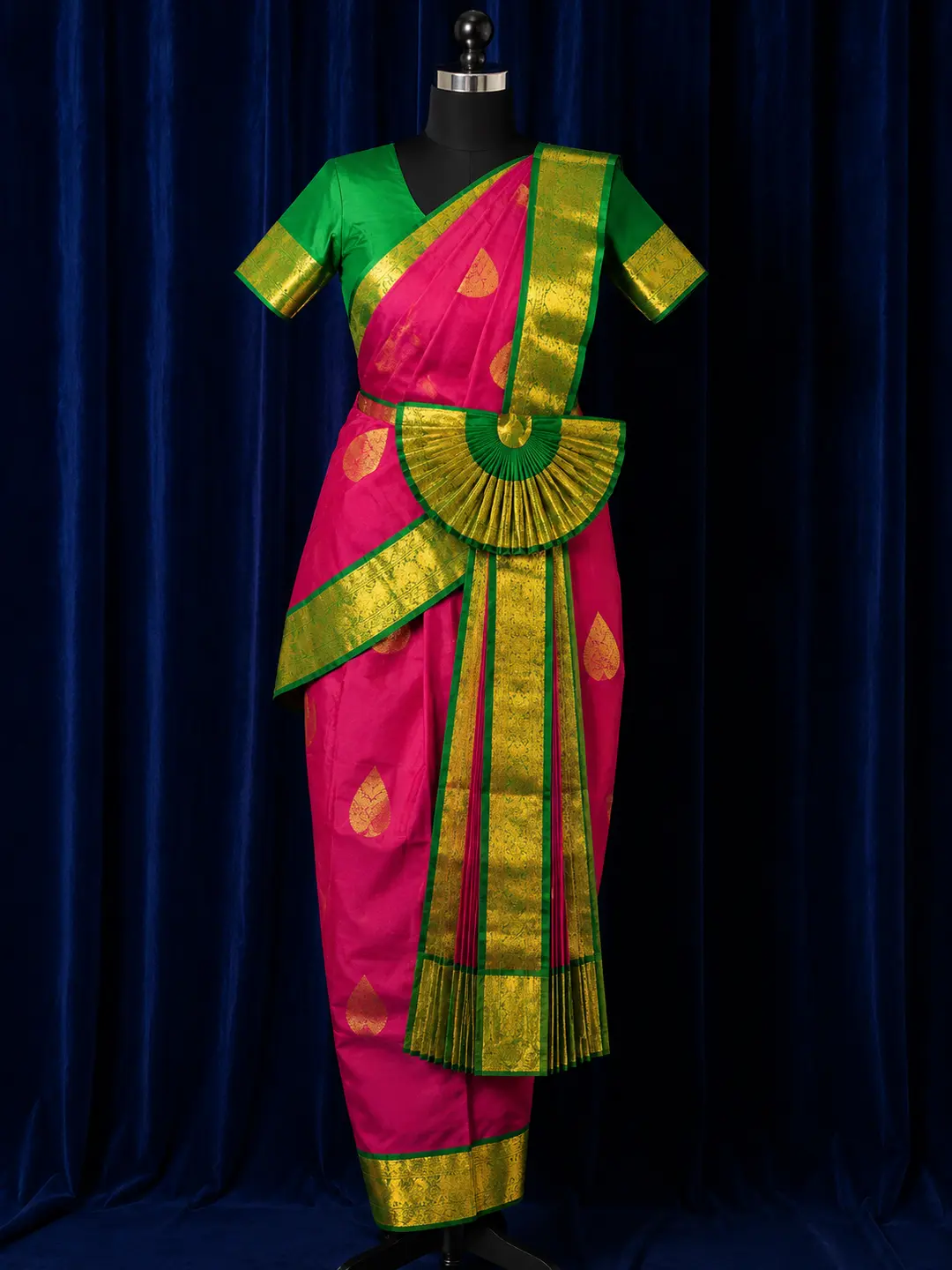 Pink with Green | Readymade Pant Costume | Bharathanatyam