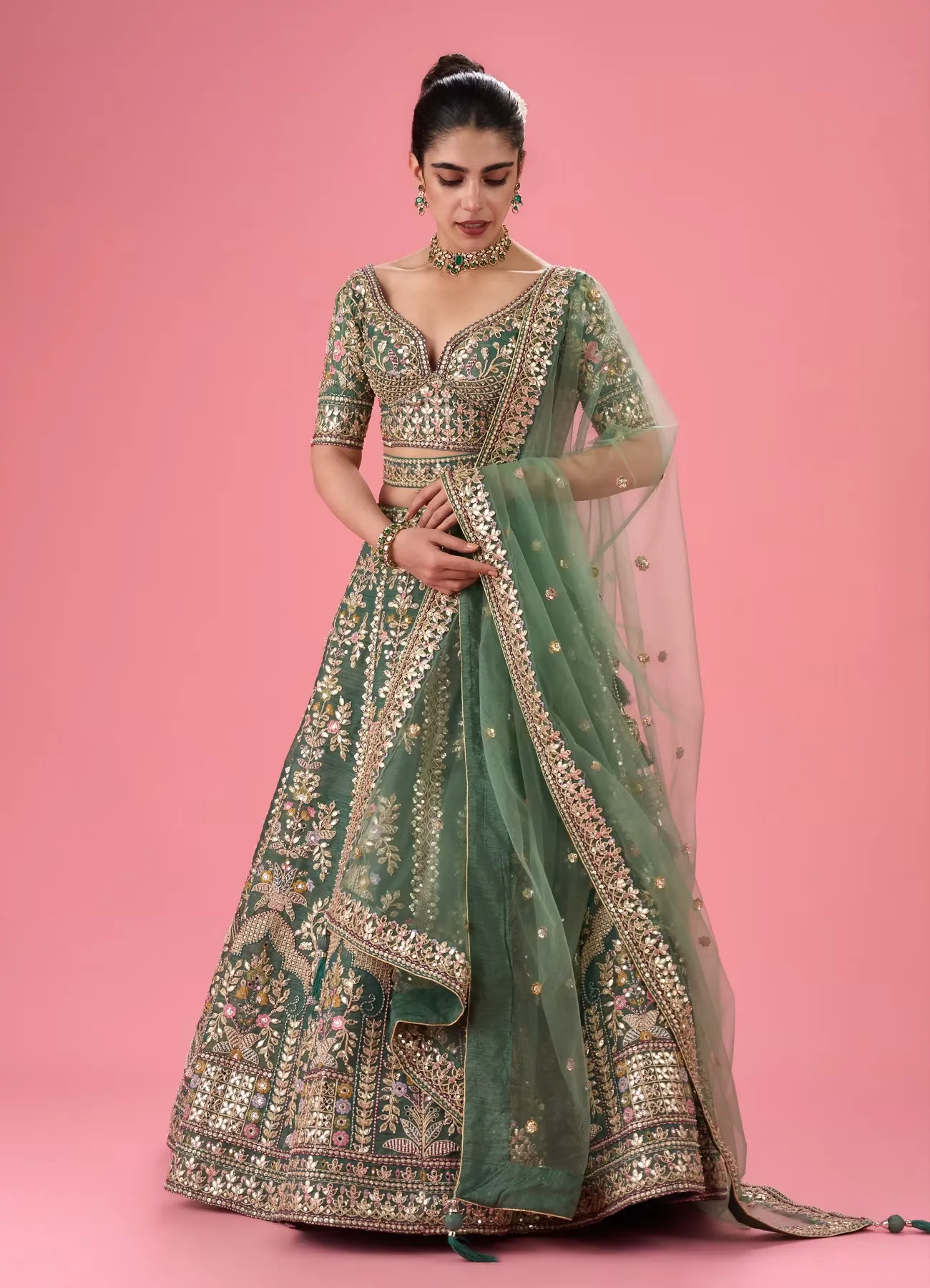 Emerald Radiance Lehenga