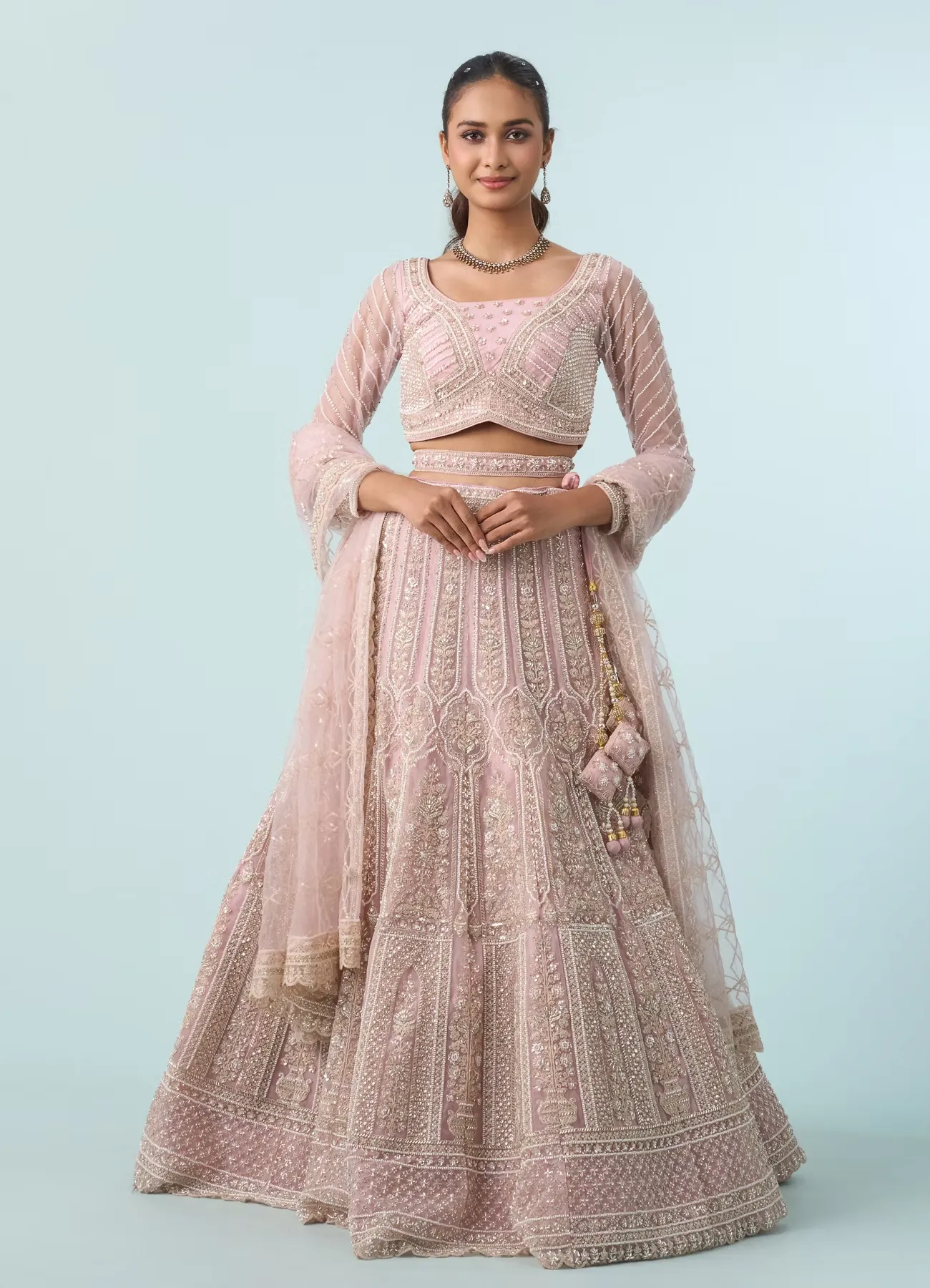 Timeless Pink Elegance Bridal Lehenga
