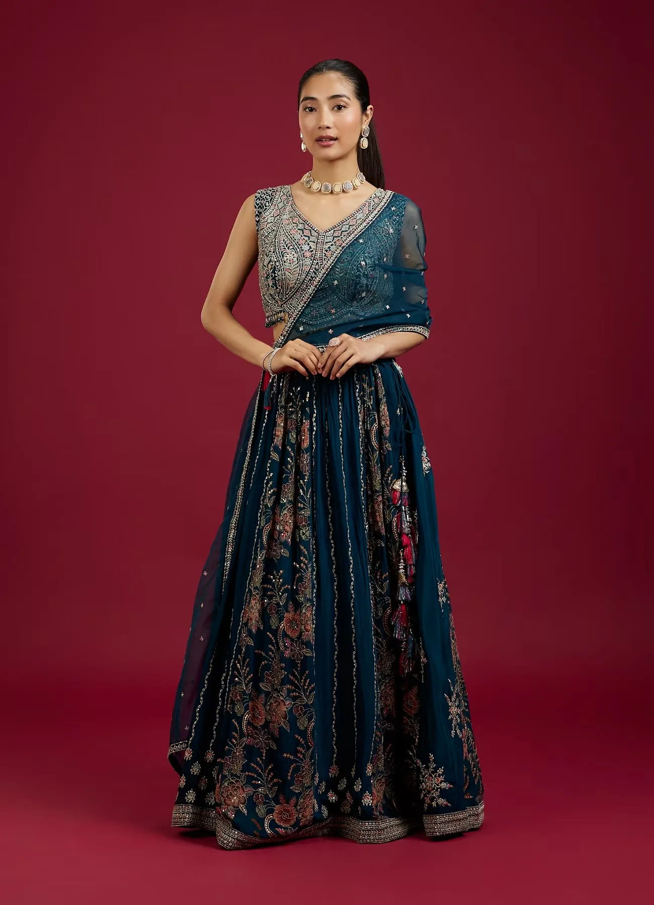 Twilight Blue Lehenga