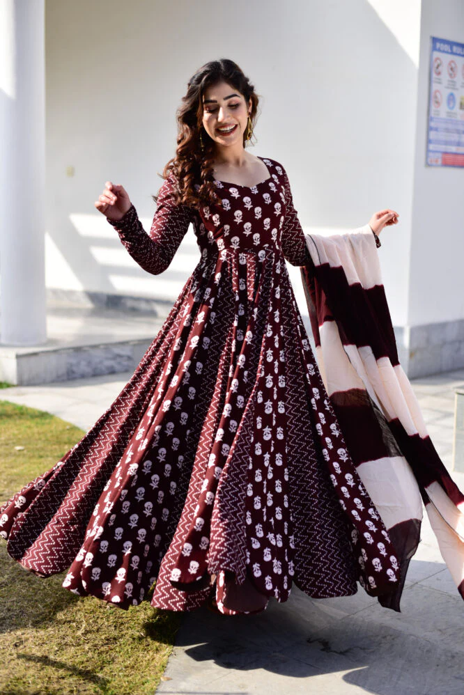 Brown Maxi Set