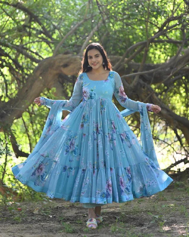 Blooming Sky Digital Print Suit