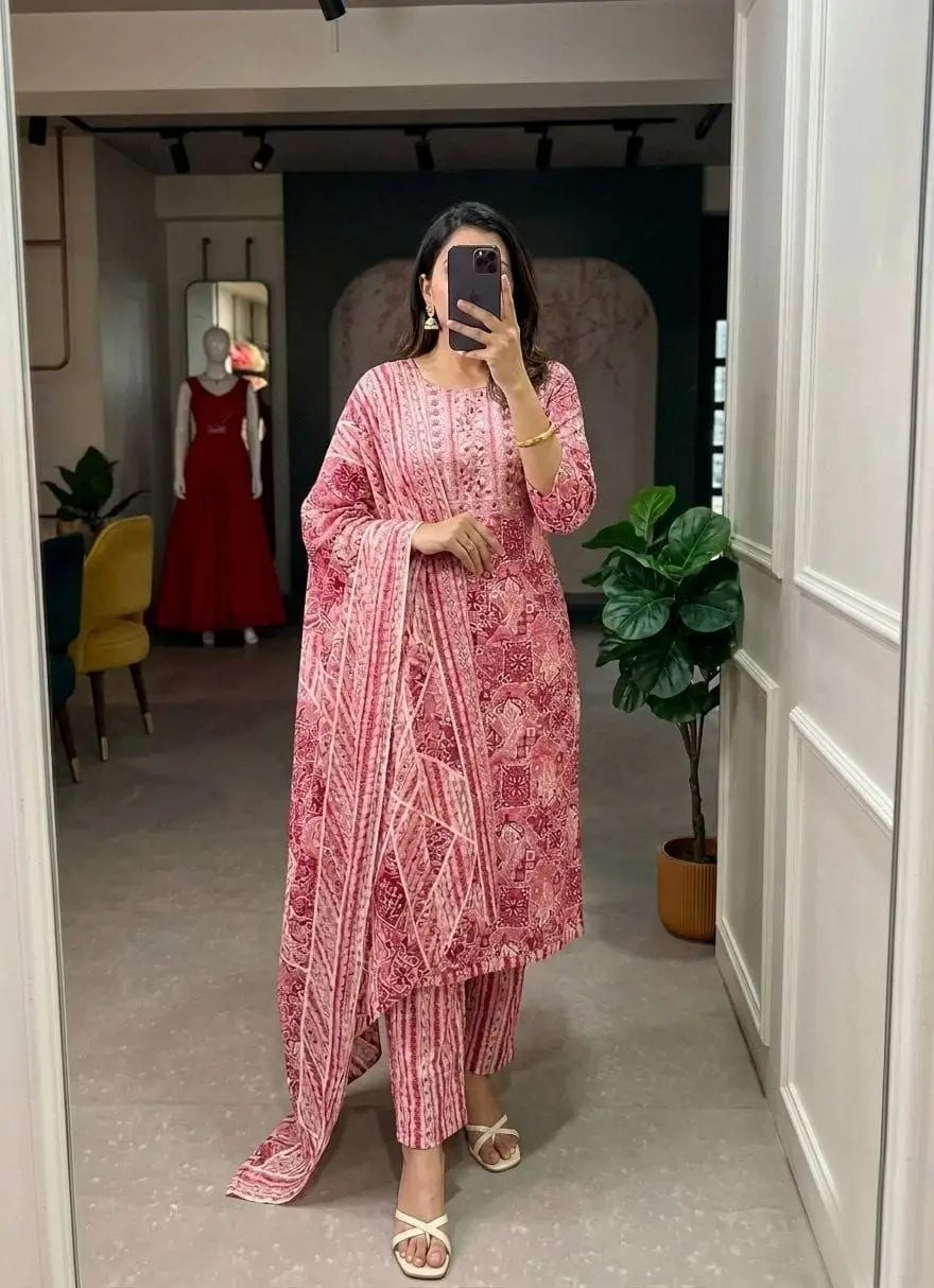 Rosy Gulmohar Salwar Set